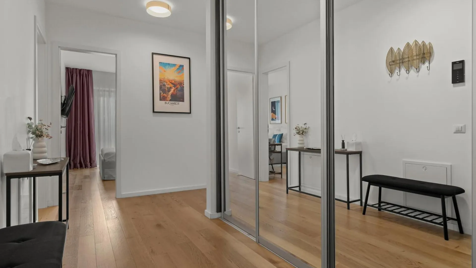 Mido Duo In New Building With Parking, Self Check-In And Security Apartment Bucharest