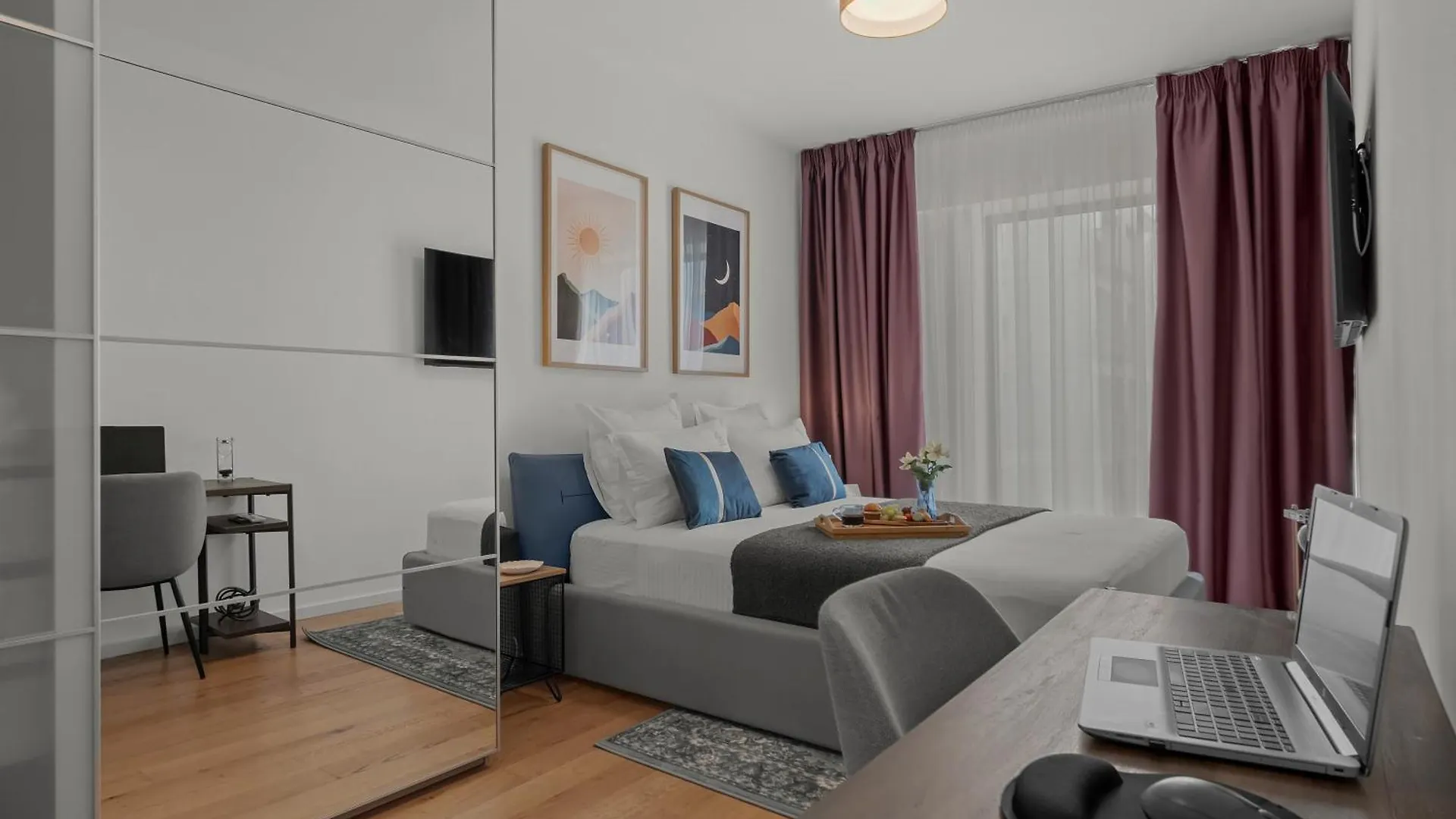 Mido Duo In New Building With Parking, Self Check-In And Security Apartment Bucharest
